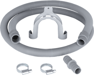 BlueBuilt Drain Hose (1.5 meters) with Extension Piece for Washing Machines and Dishwashers