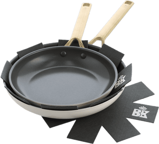 BK Sublime Frying Pan Set 24cm + 28cm Cream