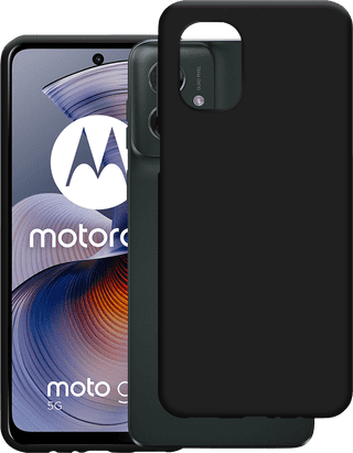Just in Case Soft Design Motorola Moto G55 Back Cover Black