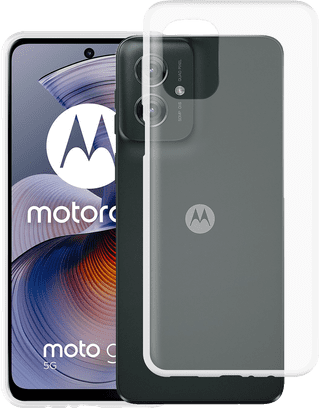 Just in Case Soft Design Motorola Moto G55 Backcover Transparent