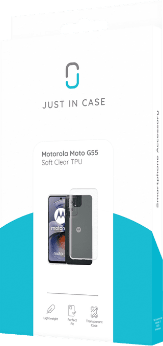 Just in Case Soft Design Motorola Moto G55 Backcover Transparent