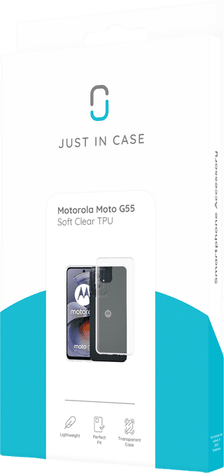 Just in Case Soft Design Motorola Moto G75 Backcover Transparent