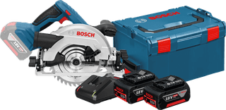 Bosch Professional GKS 18V-57 G 5Ah GBA Battery (2x) Starter Kit