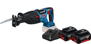 Bosch Professional GSA 18V-28 5,0 Ah GBA Akku (2x) Starterset