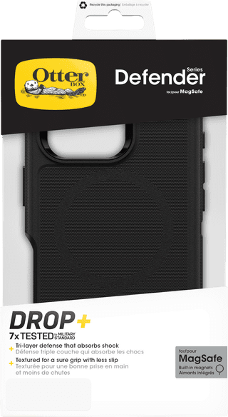 OtterBox Defender Apple iPhone 16 Pro Back Cover Black with MagSafe