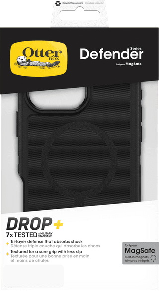 OtterBox Defender Apple iPhone 16 Pro Max Back Cover Black with MagSafe