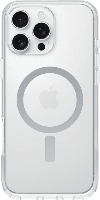 OtterBox Symmetry Apple iPhone 16 Pro Max Back Cover with MagSafe Magnet Transparent
