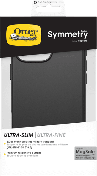 Otterbox Symmetry Apple iPhone 16 Pro Max Backcover Schwarz mit MagSafe