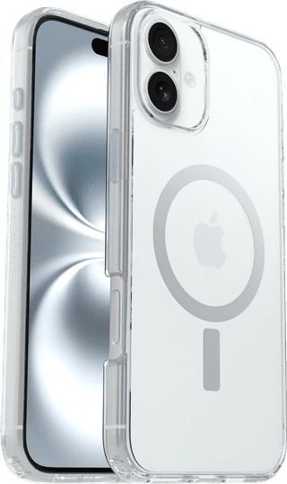 OtterBox Symmetry Apple iPhone 16 Plus Back Cover with MagSafe Magnet Transparent