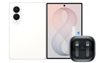Samsung Galaxy Z Fold 8 256GB White 5G + Samsung Galaxy Buds4 Pro Black