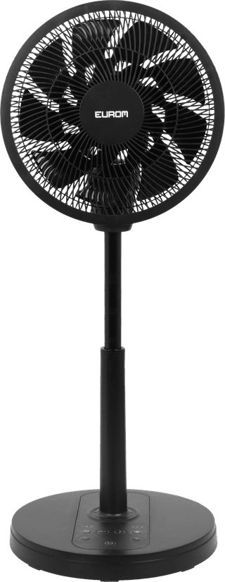 Eurom The Silent Vento 3DS Schwarz