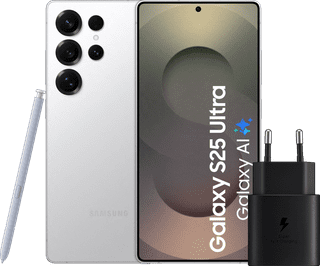 Samsung Galaxy S25 Ultra 512GB White 5G + Samsung Charger 25W Black