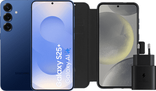 Samsung Galaxy S25 Plus 256GB Dunkelblau 5G + Zubehörset