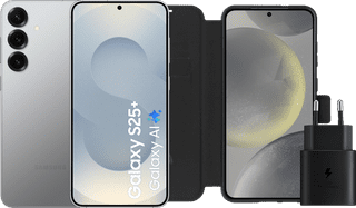 Samsung Galaxy S25 Plus 512GB Silber 5G + Zubehörset