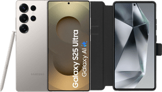 Samsung Galaxy S25 Ultra 512GB Gray 5G + BlueBuilt Book Case Black