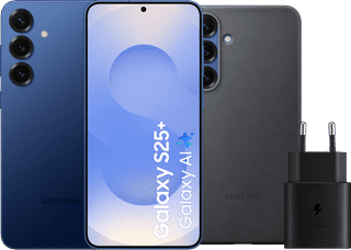 Samsung Galaxy S25 Plus 256GB Dunkelblau 5G + Zubehörset