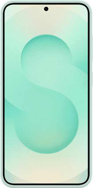 Samsung Galaxy S25 Backcover aus Silikon Mintgrün