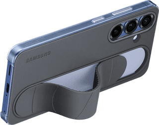 Samsung S25 Standing Grip Backcover Schwarz