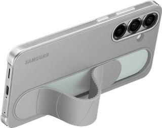 Samsung S25 Plus Standing Grip Back Cover Gray