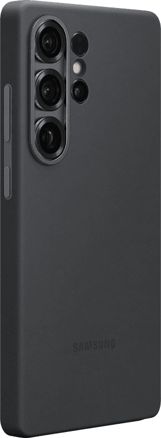 Samsung Galaxy S25 Ultra Backcover aus Silikon Schwarz