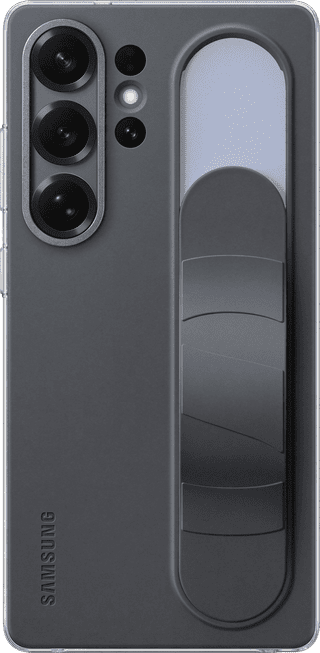 Samsung S25 Ultra Standing Grip Back Cover Black