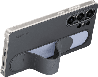 Samsung S25 Ultra Standing Grip Back Cover Black