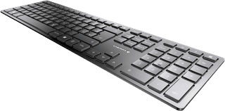 CHERRY KW 9100 SLIM Kabellose Tastatur QWERTZ Schwarz