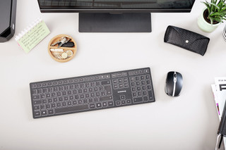 CHERRY KW 9100 SLIM Kabellose Tastatur QWERTZ Schwarz