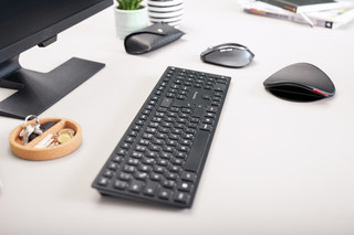 CHERRY KW 9100 SLIM Kabellose Tastatur QWERTZ Schwarz
