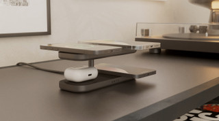ZENS 4-in-1 Kabelloses Ladegerät 15 W mit Ständer und MagSafe Magnet Schwarz
