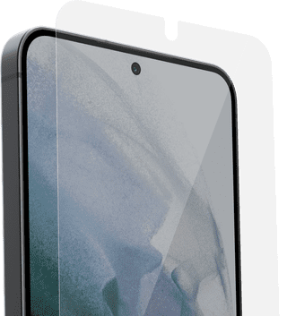 BlueBuilt Samsung Galaxy S25 Book Case Leather Black + BlueBuilt Screen Protector Glass