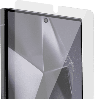 BlueBuilt Samsung Galaxy S25 Ultra Book Case Black + Screen Protector Glass Duo Pack