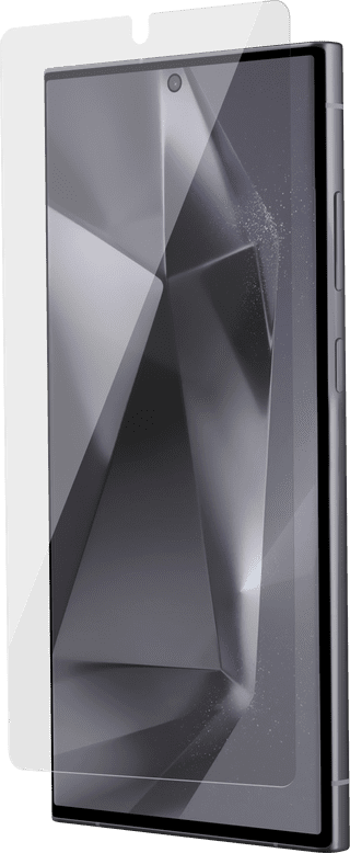 BlueBuilt Samsung Galaxy S25 Ultra Book Case Black + Screen Protector Glass Duo Pack