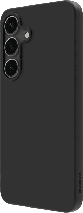 BlueBuilt Samsung Galaxy S25 Back Cover Black + Screen Protector Glass