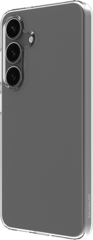 BlueBuilt Samsung Galaxy S25 Back Cover Transparent + Screen Protector Glass