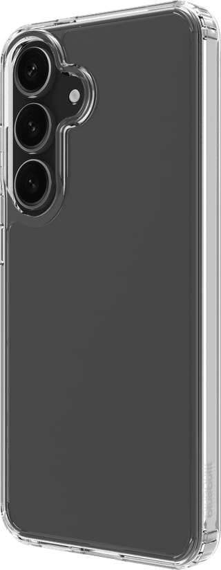 BlueBuilt Protective Back Cover Samsung Galaxy S25 Transparent + Screen Protector Glass
