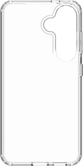 BlueBuilt Protective Back Cover Samsung Galaxy S25 Transparent + Screen Protector Glass