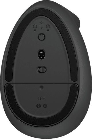 Logitech Lift Vertikale ergonomische Maus Schwarz