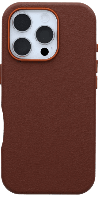 OtterBox Symmetry Apple iPhone 16 Pro Back Cover with MagSafe Magnet Leather Brown