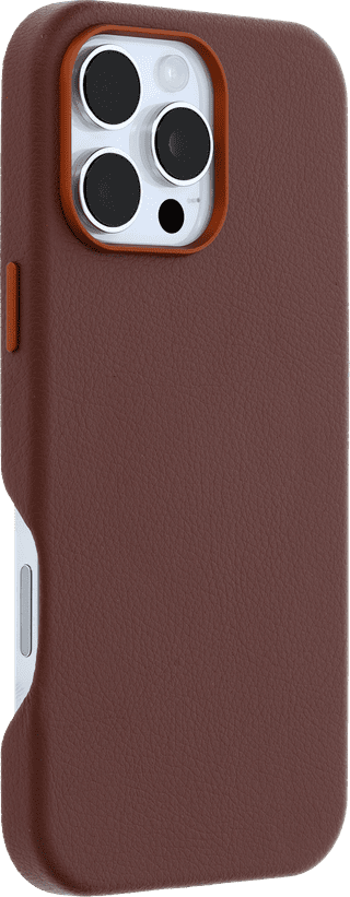 OtterBox Symmetry Apple iPhone 16 Pro Max Back Cover with MagSafe Magnet Leather Brown
