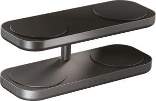 ZENS 4-in-1 Kabelloses Ladegerät 15 W mit Ständer und MagSafe Magnet Schwarz
