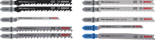 Bosch Professional PRO Wood and Metal Jigsaw Blade (10x)