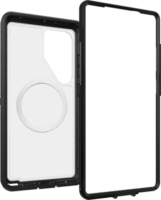 OtterBox Defender Samsung Galaxy S25 Ultra Back Cover with Magnet Transparent Black Belt