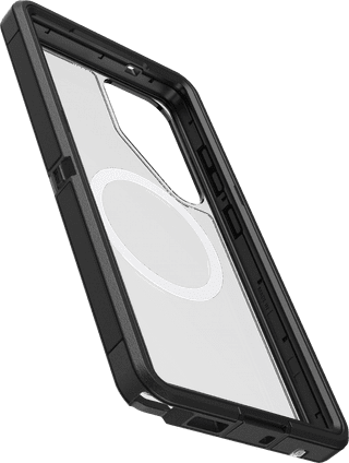 OtterBox Defender Samsung Galaxy S25 Ultra Back Cover with Magnet Transparent Black Belt
