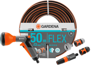 Gardena Comfort FLEX 50 m Classic Brauseset