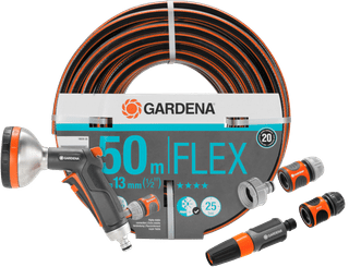 Gardena Comfort FLEX 50 m Premium Brauseset