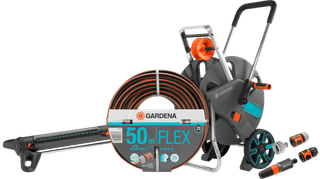 Gardena Comfort FLEX 50 m CleverRoll L Medium Regnerset