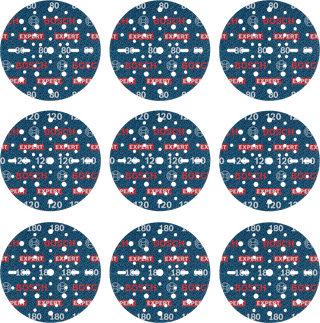 Bosch Professional EXPERT O780 150 mm K80, K120, K180 (9x)