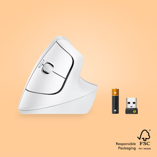 Logitech Lift Vertical Ergonomic Mouse White