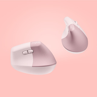 Logitech Lift Vertikale ergonomische Maus Rosa